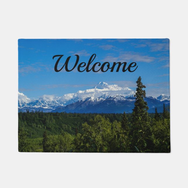 Alaska's Mt. McKinley Welcome Doormat (Front)