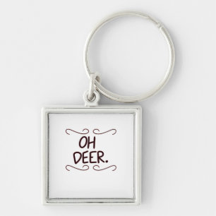 Alastor Oh Deer Creative Art Design  Key Ring