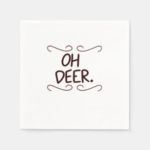 Alastor Oh Deer Creative Art Design Napkin