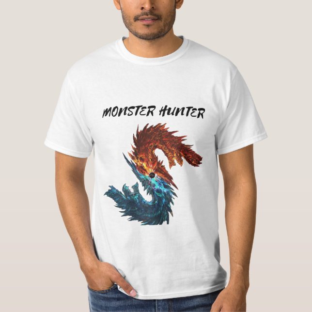"Alatreon: Elemental Monster in Monster Hunter" T-Shirt (Front)