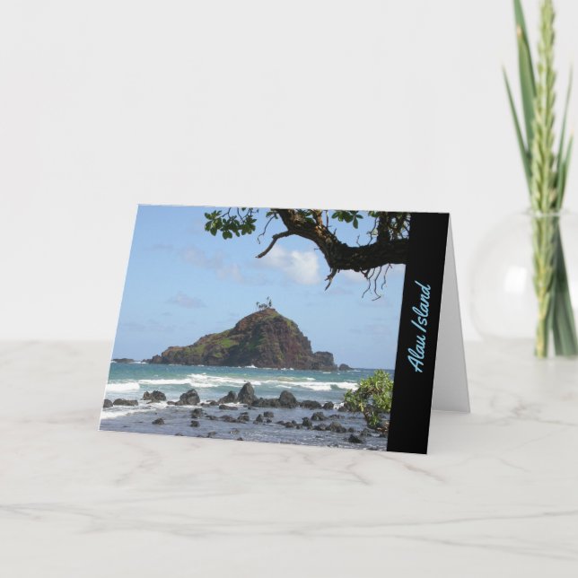 Alau Island, Hana, Maui Greeting Card (Front)