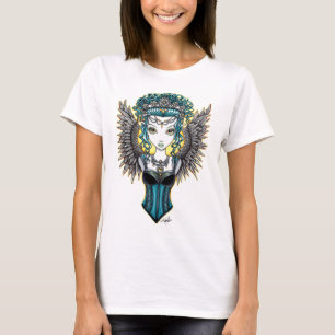 "Alaura" Gothic Couture Guardian Angel Art Top