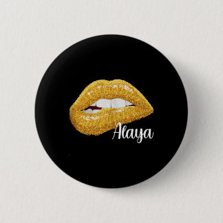 Alaya - First Name Gift Sleeveless 6 Cm Round Badge