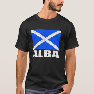 Alba Flag Grunge Vintage Souvenir Scotland T-Shirt
