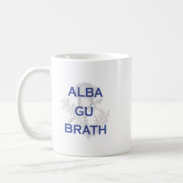 "Alba Gu Brath" Gaelic "Scotland Forever" Mug (Left)