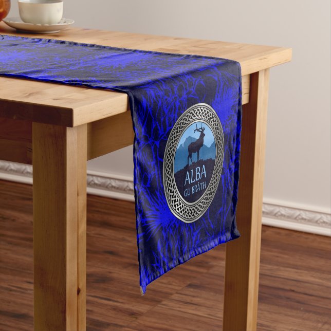 Alba Gu Brath Knot Short Table Runner (In Situ)