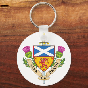 Alba Gu Bràth Scottish Heritage Crest Inspired Key Ring