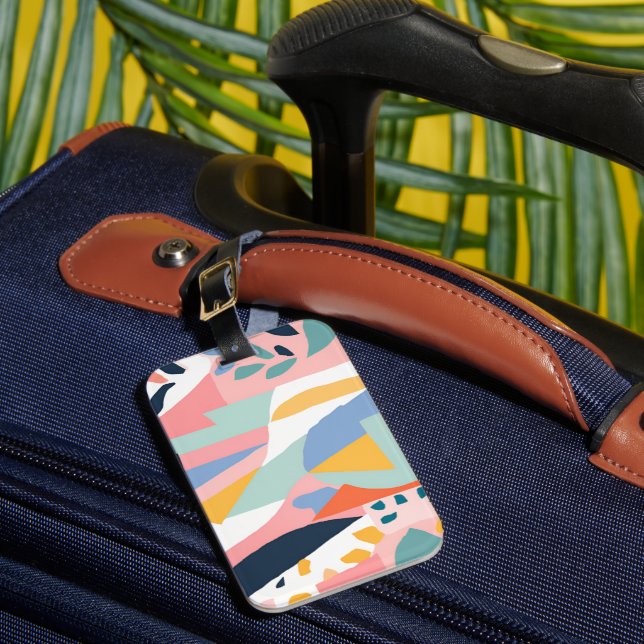 Alba Pastel Luggage Label (Front Insitu 1)