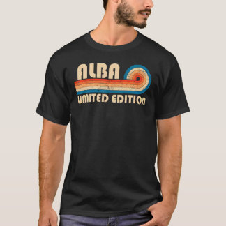 ALBA Surname Retro Vintage 80s 90s Birthday Reunio T-Shirt