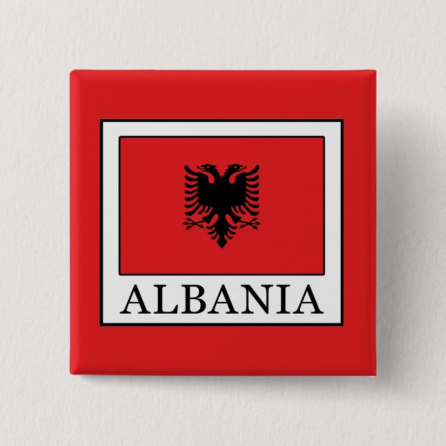 Albania 15 Cm Square Badge (Front)