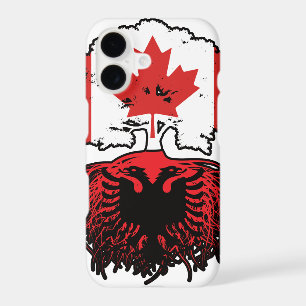 Albania Albanian Canadian Canada Tree Roots Flag