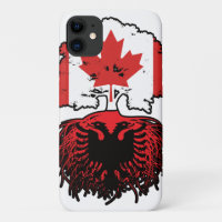 Albania Albanian Canadian Canada Tree Roots Flag
