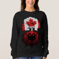 Albania Albanian Canadian Canada Tree Roots Flag