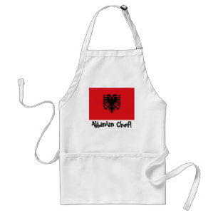 Albania albanian flag Chef apron