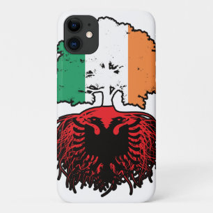 Albania Albanian Irish Ireland Tree Roots Flag iPhone 11 Case