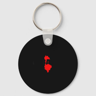 Albania Albanian Map Key Ring