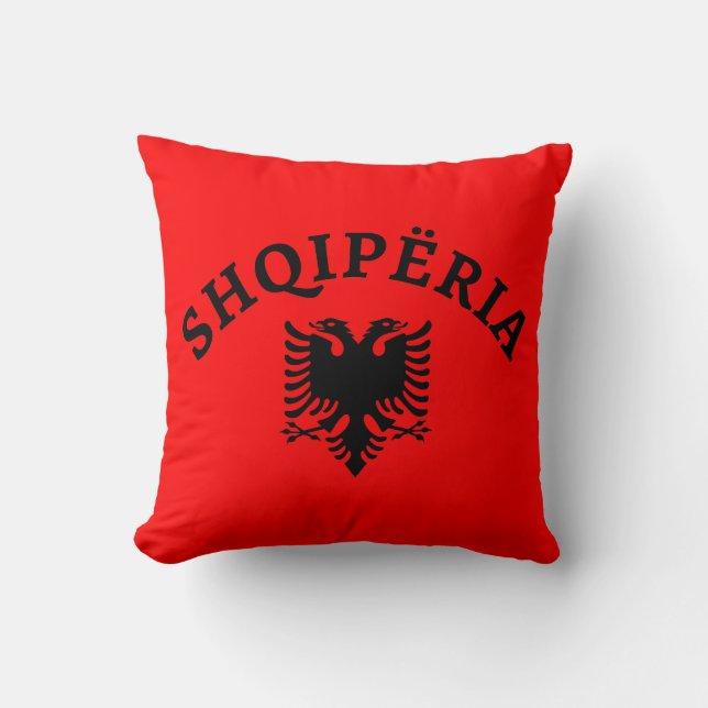 Albania and eagle - Shqiperia dhe shqiponja Cushion (Front)
