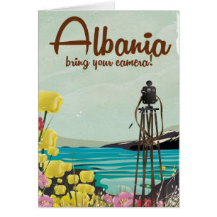 Albania Camera Vintage travel poster