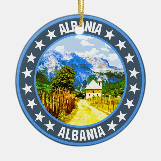 Albania                                            ceramic ornament (Front)