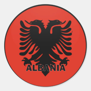 Albania Classic Round Sticker