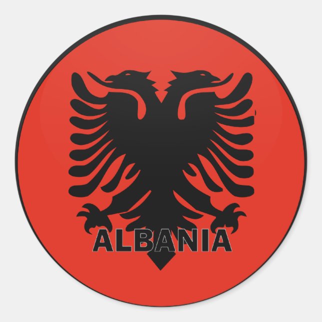 Albania Classic Round Sticker (Front)