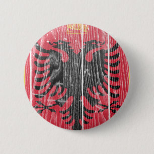 Albania Coat Of Arms 6 Cm Round Badge