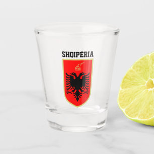 Albania Coat of Arms Shot Glass