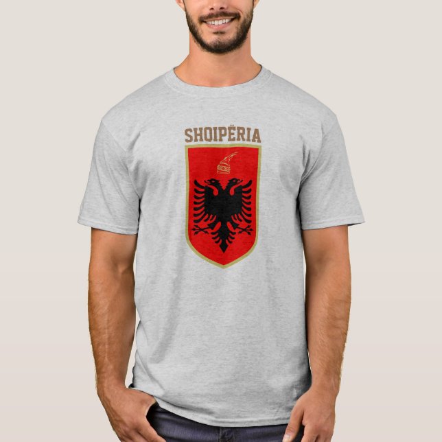 Albania Coat of Arms T-Shirt (Front)