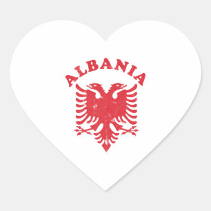 Albania Eagle Heart Sticker