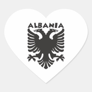 Albania eagle heart sticker