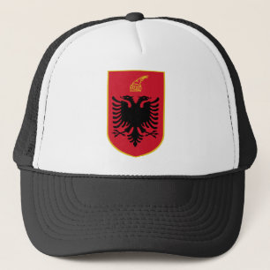 albania emblem trucker hat