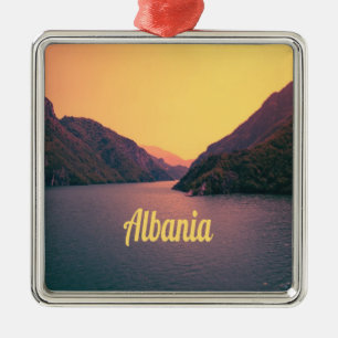 Albania Europe Beach Balkan Peninsula Metal Ornament