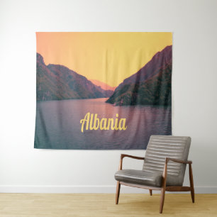 Albania Europe Beach Balkan Peninsula Tapestry