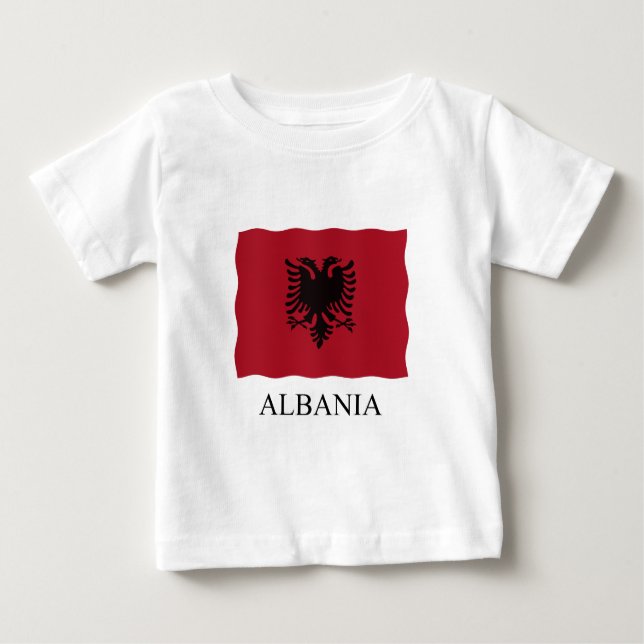 Albania flag baby T-Shirt (Front)
