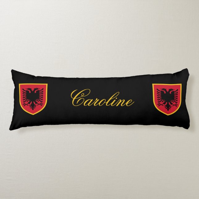 Albania Flag Body Cushion (Front)