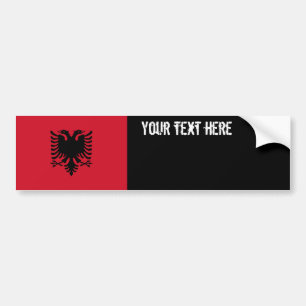 Albania Flag Bumper Sticker