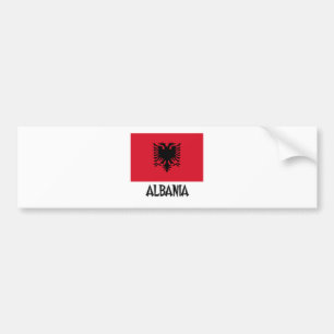 Albania Flag Bumper Sticker