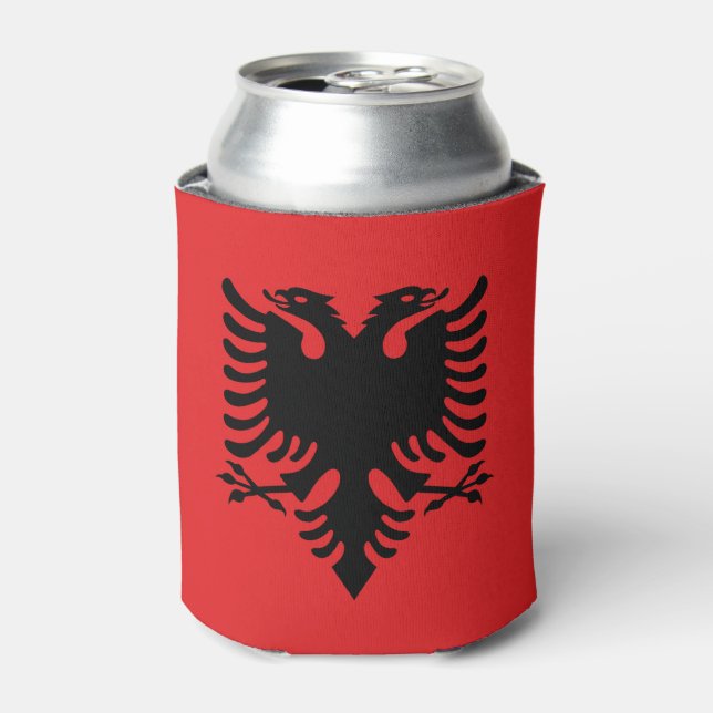 Albania Flag Can Cooler (Can Front)
