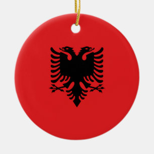 Albania Flag Ceramic Ornament
