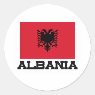 Albania Flag Classic Round Sticker