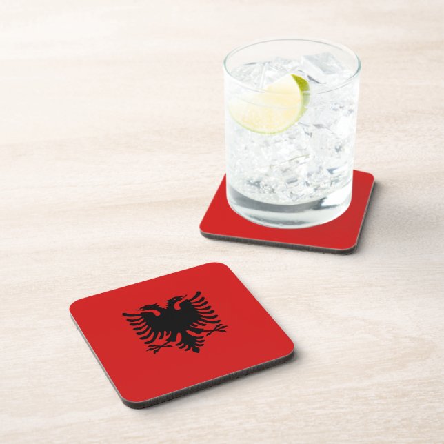 Albania Flag Coaster (Right Side)