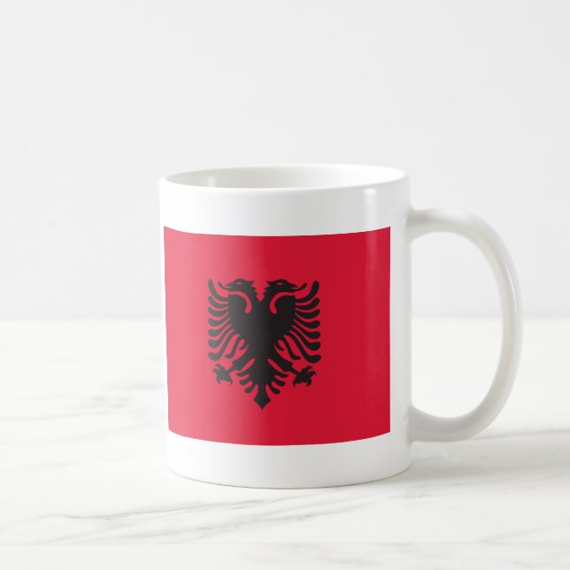 Albania Flag Coffee Mug (Right)