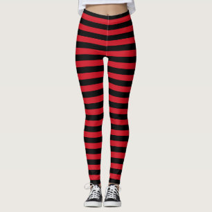 Albania flag colors stripes country symbol pattern leggings