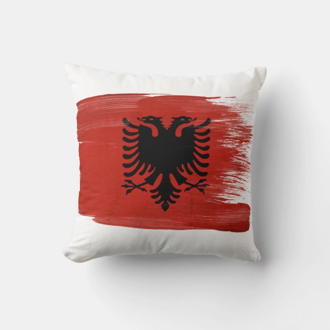 Albania Flag Cushion (Front)