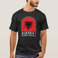Albania Flag Emblem Distressed
