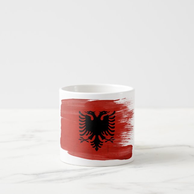 Albania Flag Espresso Cup (Front)
