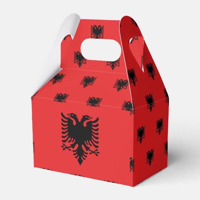 Albania Flag Favour Box (Back Side)