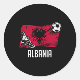 Albania Flag Gifts Albanian Soccer Top Albanian Classic Round Sticker