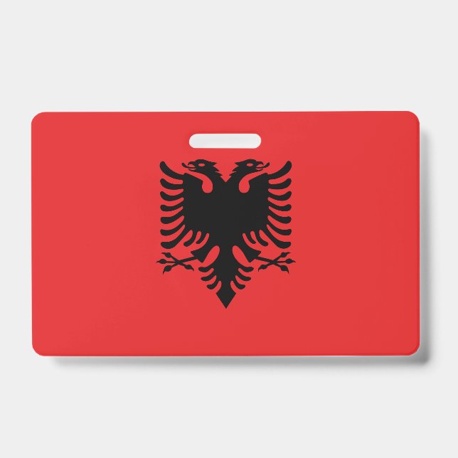 Albania Flag ID Badge (Front)