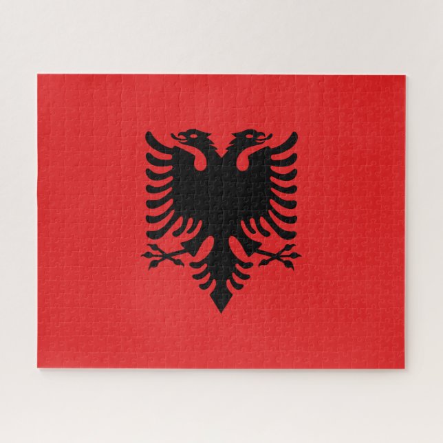 Albania Flag Jigsaw Puzzle (Horizontal)